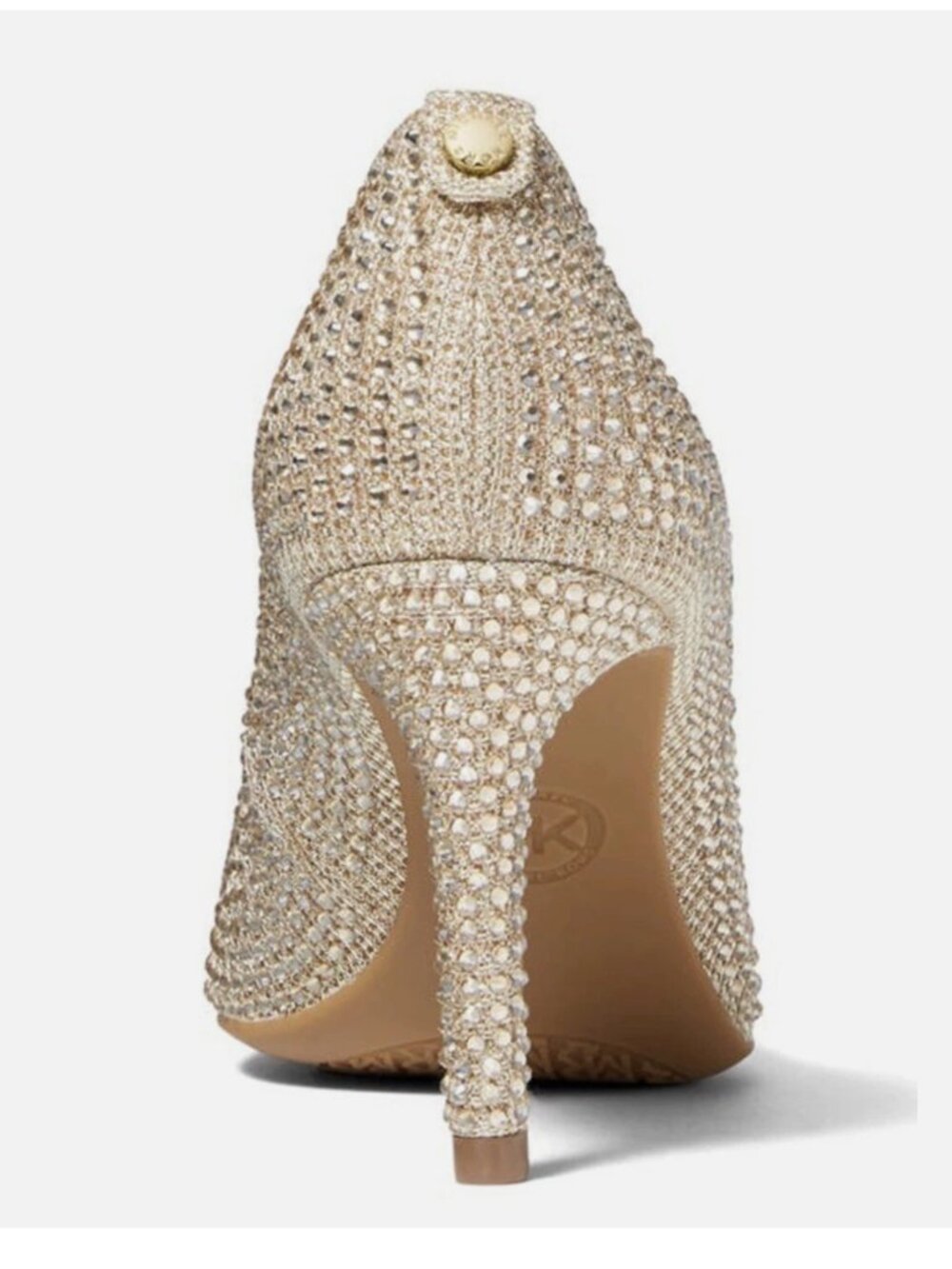 Michael Kors Dorothy Flex Pump Pole Gold Size 8 - Picture 3 of 14